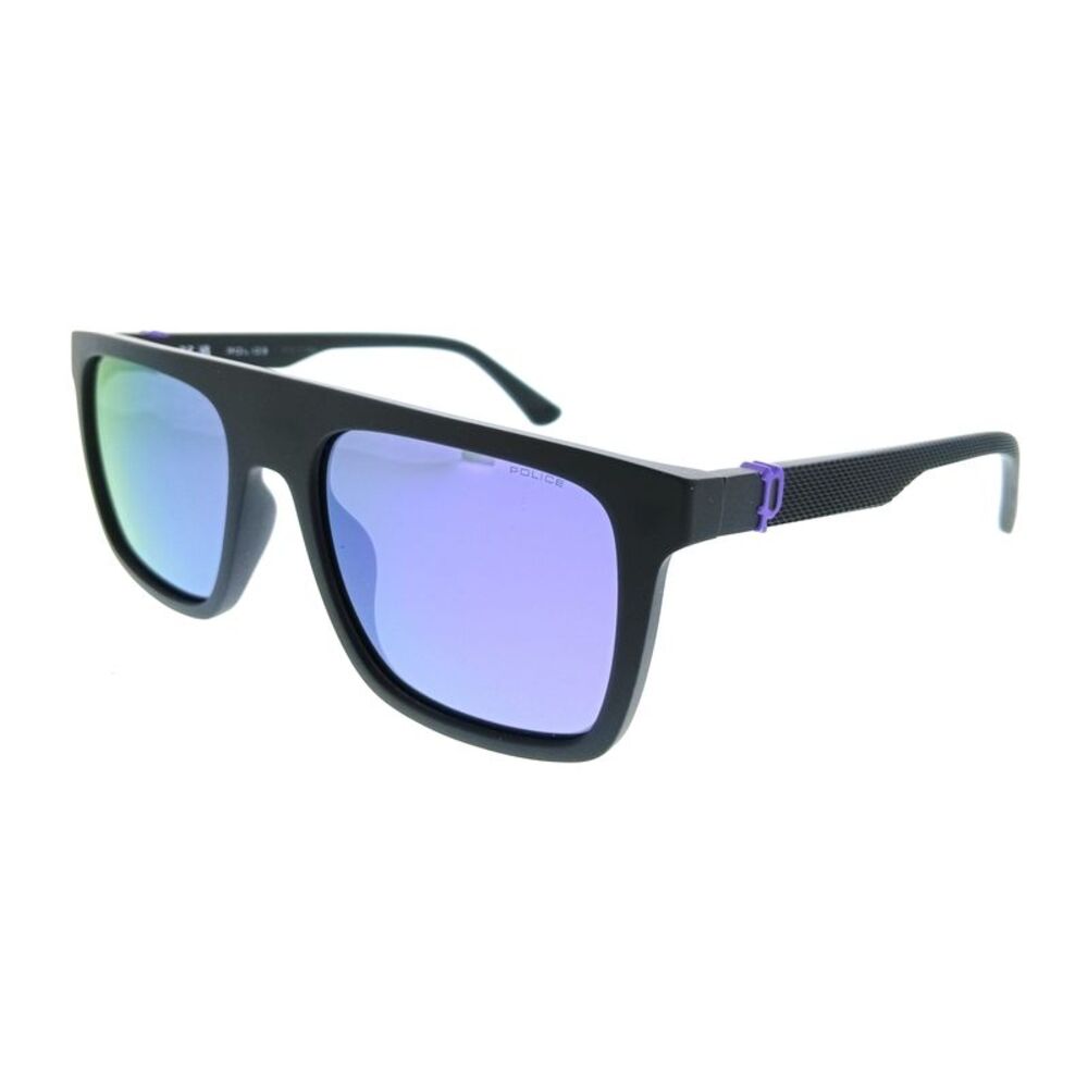 POLICE PLF61 U28W Black Square Mens Sunglasses
